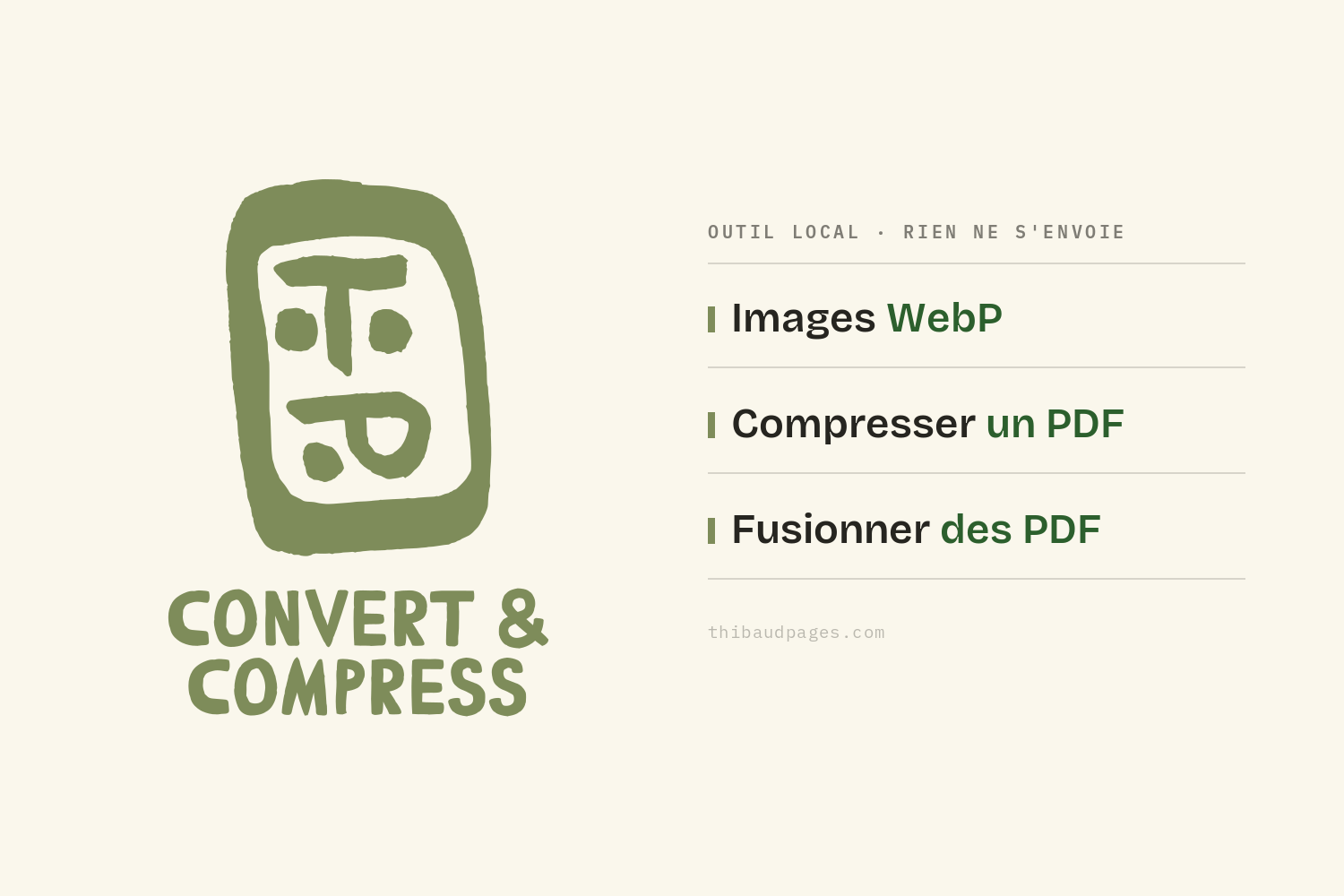 Convertisseur et compresseur d'images et PDF